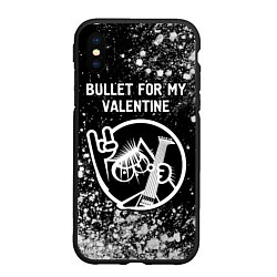 Чехол iPhone XS Max матовый Bullet For My Valentine - КОТ - Арт, цвет: 3D-черный