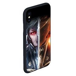 Чехол iPhone XS Max матовый METAL GEAR RISING САМУРАЙ, цвет: 3D-черный — фото 2