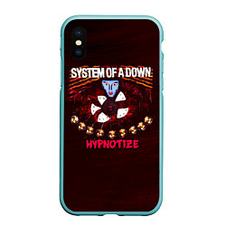 Чехол iPhone XS Max матовый Hypnotize - System of a Down, цвет: 3D-мятный