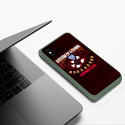 Чехол iPhone XS Max матовый Hypnotize - System of a Down, цвет: 3D-темно-зеленый — фото 2