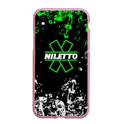 Чехол iPhone XS Max матовый Нилето niletto текстура воды