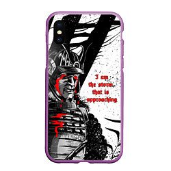 Чехол iPhone XS Max матовый Samurai Casey Edwards - Bury the Light Vergils Bat, цвет: 3D-фиолетовый
