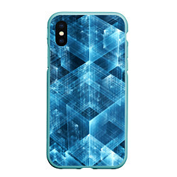 Чехол iPhone XS Max матовый GLASS CUBES