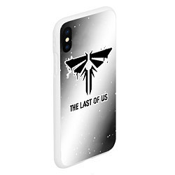Чехол iPhone XS Max матовый The Last Of Us Glitch на светлом фоне, цвет: 3D-белый — фото 2