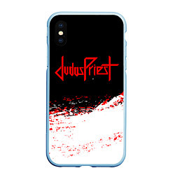 Чехол iPhone XS Max матовый Judas Priest текстура