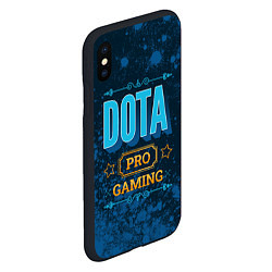 Чехол iPhone XS Max матовый Игра Dota: PRO Gaming, цвет: 3D-черный — фото 2