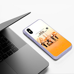 Чехол iPhone XS Max матовый The Beatles Blackpool And Paris 1964-65, цвет: 3D-светло-сиреневый — фото 2