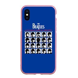 Чехол iPhone XS Max матовый The Beatles - A Hard Days Night, цвет: 3D-розовый