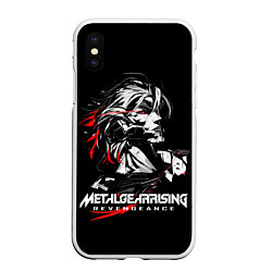 Чехол iPhone XS Max матовый Metal Gear Rising - game hero, цвет: 3D-белый