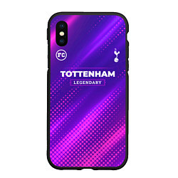 Чехол iPhone XS Max матовый Tottenham legendary sport grunge, цвет: 3D-черный