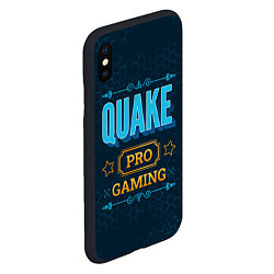 Чехол iPhone XS Max матовый Игра Quake: pro gaming, цвет: 3D-черный — фото 2