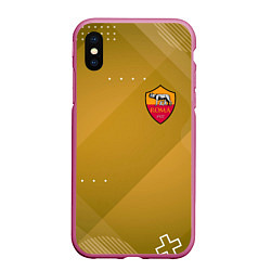 Чехол iPhone XS Max матовый Roma Абстракция спорт, цвет: 3D-малиновый