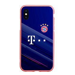 Чехол iPhone XS Max матовый Bayern munchen Абстракция, цвет: 3D-баблгам