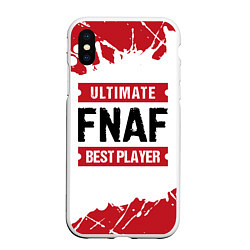 Чехол iPhone XS Max матовый FNAF: Best Player Ultimate, цвет: 3D-белый