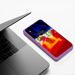 Чехол iPhone XS Max матовый The Top - The Cure, цвет: 3D-фиолетовый — фото 2