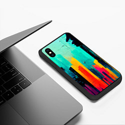 Чехол iPhone XS Max матовый Уличный гранж стиль, цвет: 3D-черный — фото 2