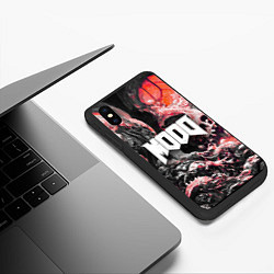 Чехол iPhone XS Max матовый Mood in doom style 2, цвет: 3D-черный — фото 2