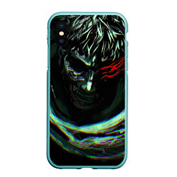 Чехол iPhone XS Max матовый Берсерк Гатс В Плаще, цвет: 3D-мятный