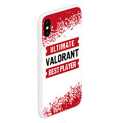 Чехол iPhone XS Max матовый Valorant: Best Player Ultimate, цвет: 3D-белый — фото 2