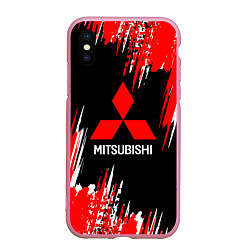 Чехол iPhone XS Max матовый Mitsubishi - краска