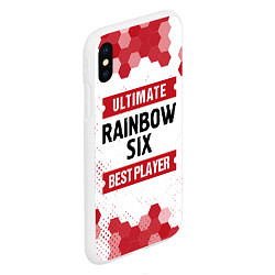 Чехол iPhone XS Max матовый Rainbow Six: Best Player Ultimate, цвет: 3D-белый — фото 2