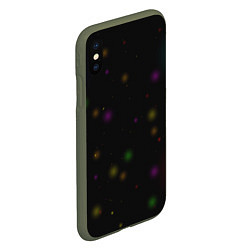 Чехол iPhone XS Max матовый Красочный мир, цвет: 3D-темно-зеленый — фото 2