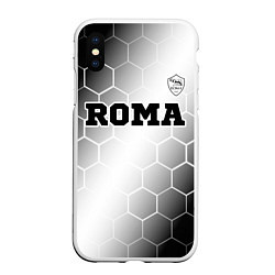 Чехол iPhone XS Max матовый Roma sport на светлом фоне: символ сверху