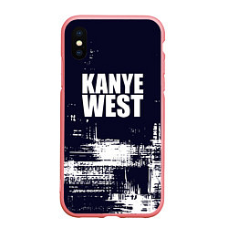 Чехол iPhone XS Max матовый Kanye west - краска, цвет: 3D-баблгам