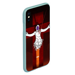 Чехол iPhone XS Max матовый Evangelion Lilith, цвет: 3D-мятный — фото 2