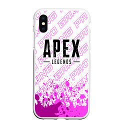 Чехол iPhone XS Max матовый Apex Legends pro gaming: символ сверху