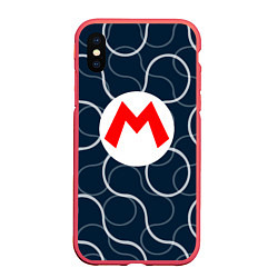Чехол iPhone XS Max матовый Super Mario Sunshine, цвет: 3D-красный