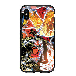 Чехол iPhone XS Max матовый Граффити - комикс, цвет: 3D-черный