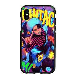 Чехол iPhone XS Max матовый Han Maniac fan art, цвет: 3D-черный