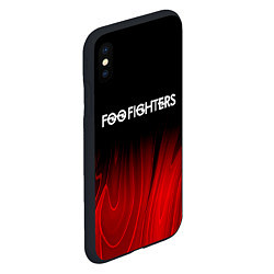 Чехол iPhone XS Max матовый Foo Fighters red plasma, цвет: 3D-черный — фото 2