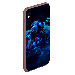 Чехол iPhone XS Max матовый Valorant Raze, Музыка, цвет: 3D-коричневый — фото 2