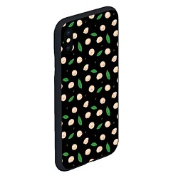Чехол iPhone XS Max матовый Пельмени с лавровым листом и перцем, набор, цвет: 3D-черный — фото 2