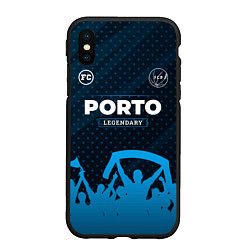 Чехол iPhone XS Max матовый Porto legendary форма фанатов, цвет: 3D-черный