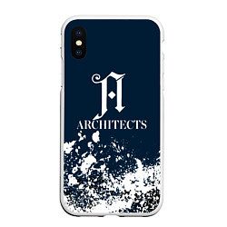 Чехол iPhone XS Max матовый Architects - краска, цвет: 3D-белый