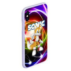 Чехол iPhone XS Max матовый Майлз Тейлз Прауэр - Sonic - Видеоигра, цвет: 3D-светло-сиреневый — фото 2