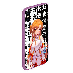 Чехол iPhone XS Max матовый Асуна - Sword art online, цвет: 3D-фиолетовый — фото 2