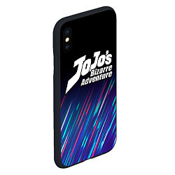 Чехол iPhone XS Max матовый JoJo Bizarre Adventure stream, цвет: 3D-черный — фото 2