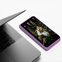 Чехол iPhone XS Max матовый Васнецов Иван царевич на Сером Волке, цвет: 3D-фиолетовый — фото 2