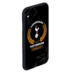 Чехол iPhone XS Max матовый Лого Tottenham и надпись legendary football club н, цвет: 3D-черный — фото 2