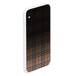 Чехол iPhone XS Max матовый Tartan gradient, цвет: 3D-белый — фото 2