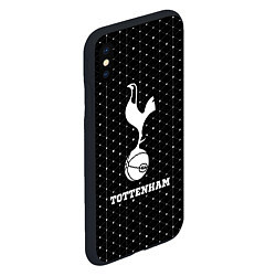 Чехол iPhone XS Max матовый Tottenham sport на темном фоне, цвет: 3D-черный — фото 2