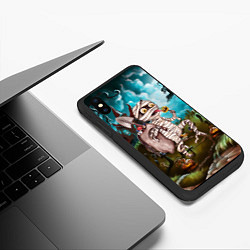 Чехол iPhone XS Max матовый Мумия, цвет: 3D-черный — фото 2