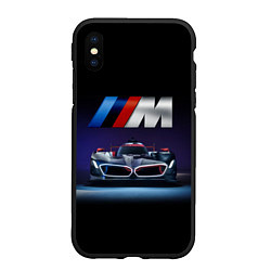 Чехол iPhone XS Max матовый BMW M Performance Motorsport, цвет: 3D-черный