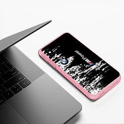 Чехол iPhone XS Max матовый BMW M Power - pattern, цвет: 3D-баблгам — фото 2