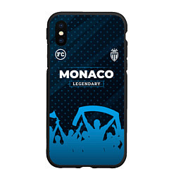 Чехол iPhone XS Max матовый Monaco legendary форма фанатов, цвет: 3D-черный