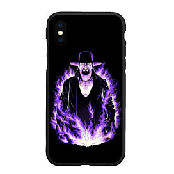 Чехол iPhone XS Max матовый The phenom undertaker, цвет: 3D-черный